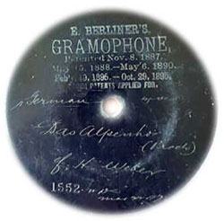 Berliner's Gramophone 1552